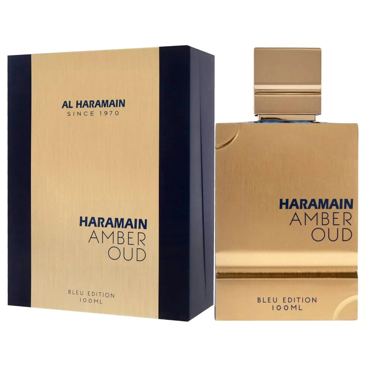 Haramain Amber Oud Bleu Edition Extrait de Parfum 100ml – Luxury Fresh Woody Unisex Fragrance | Free USA 3-Day Delivery