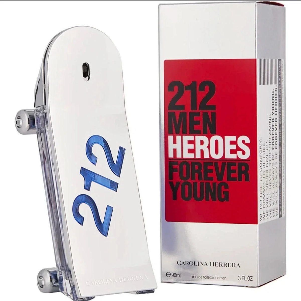 Carolina Herrera 212 Men Heroes Forever Young EDT 3.0 oz – Men’s Luxury Cologne | Brand New | 70% OFF | Free USA Shipping