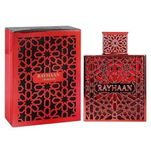 Rayhaan Crimson Eau de Parfum 3.4 oz (100ml) – Warm Spicy Woody Men’s Perfume | Long Lasting Fragrance & Free USA Shipping