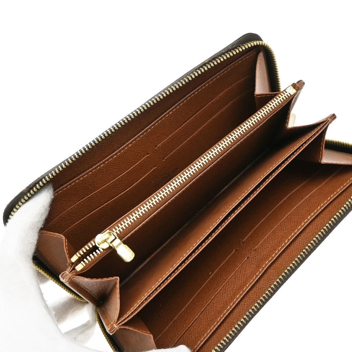 Louis Vuitton Long Zippy Wallet Monogram Leather Brown – Made in France Authentic Luxury Organizer | Free 3–5 Day USA Shipping