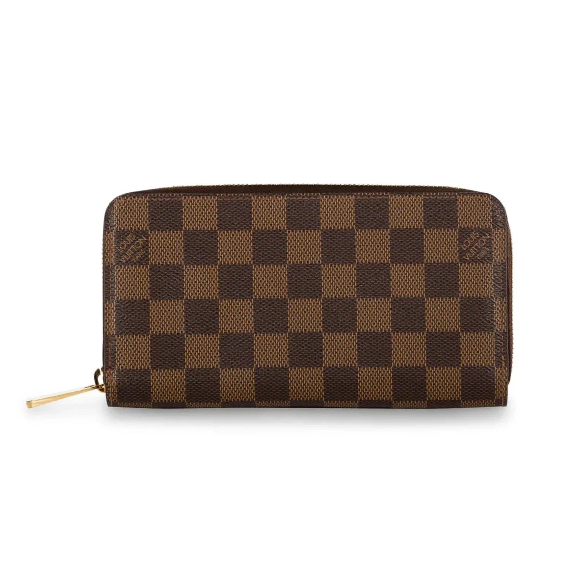 Louis Vuitton Damier Ebene Zippy Zip Around Long Wallet – Authentic Brown Designer Luxury Purse | Free 3–5 Day USA Shipping