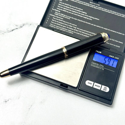 Cartier Black & Gold Composite Executive Rollerball Pen – Rare AD VIP Gift Luxury Writing Instrument | Free 3–5 Day USA Shipping