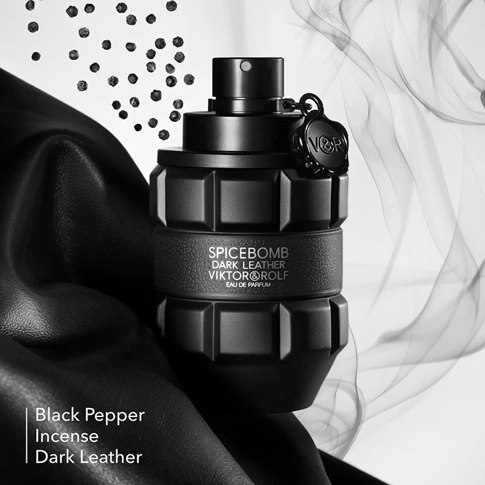 Viktor & Rolf Spicebomb Dark Leather Eau de Parfum 3.04 oz / 90 ml – Men’s Cologne | 2024 Sealed | Authentic | Free USA Shipping