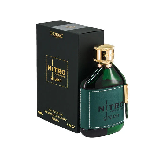 Nitro Green Pour Homme Eau de Parfum 3.4 oz by Dumont Paris – Fresh Woody Men’s Perfume | Free USA 3-Day Delivery