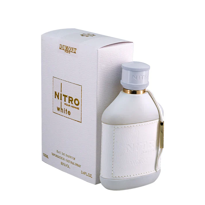 Nitro White Pour Homme Eau de Parfum 3.4 oz by Dumont Paris – Fresh Clean Men’s Perfume | Free USA 3-Day Delivery