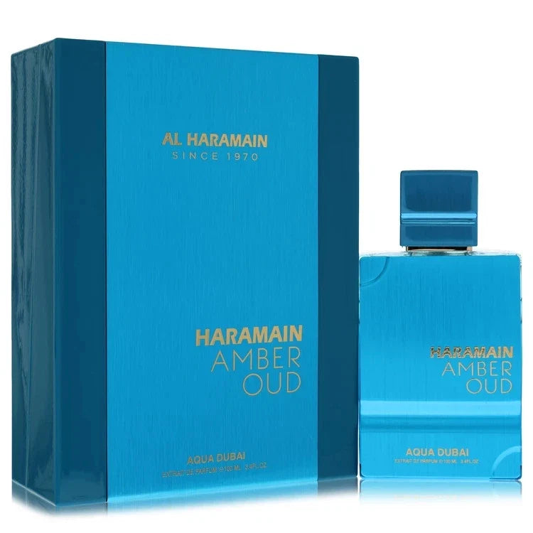 Haramain Amber Oud Aqua Dubai Extrait de Parfum 100ml – Luxury Fresh Aquatic Unisex Fragrance | Free USA 3-Day Delivery