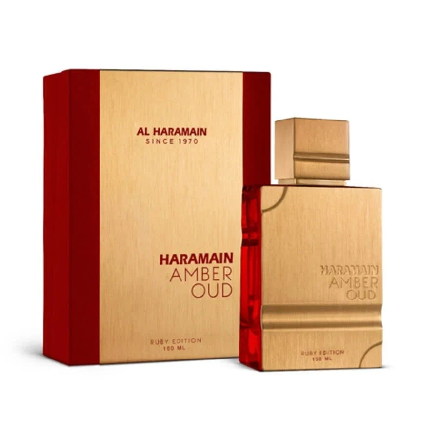 Haramain Amber Oud Ruby Edition Extrait de Parfum 100ml – Luxury Sweet Fruity Unisex Fragrance | Free USA 3-Day Delivery