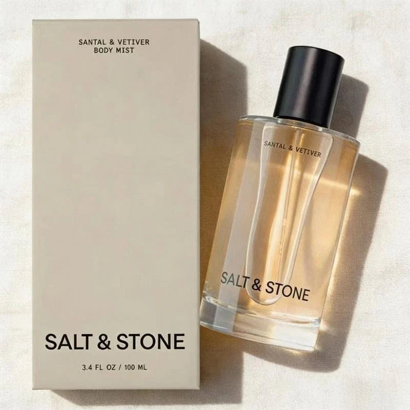 Salt & Stone Santal & Vetiver Body Mist 3.4 oz – Warm Woody Earthy Unisex Fragrance Mist | Free USA 3-Day Delivery