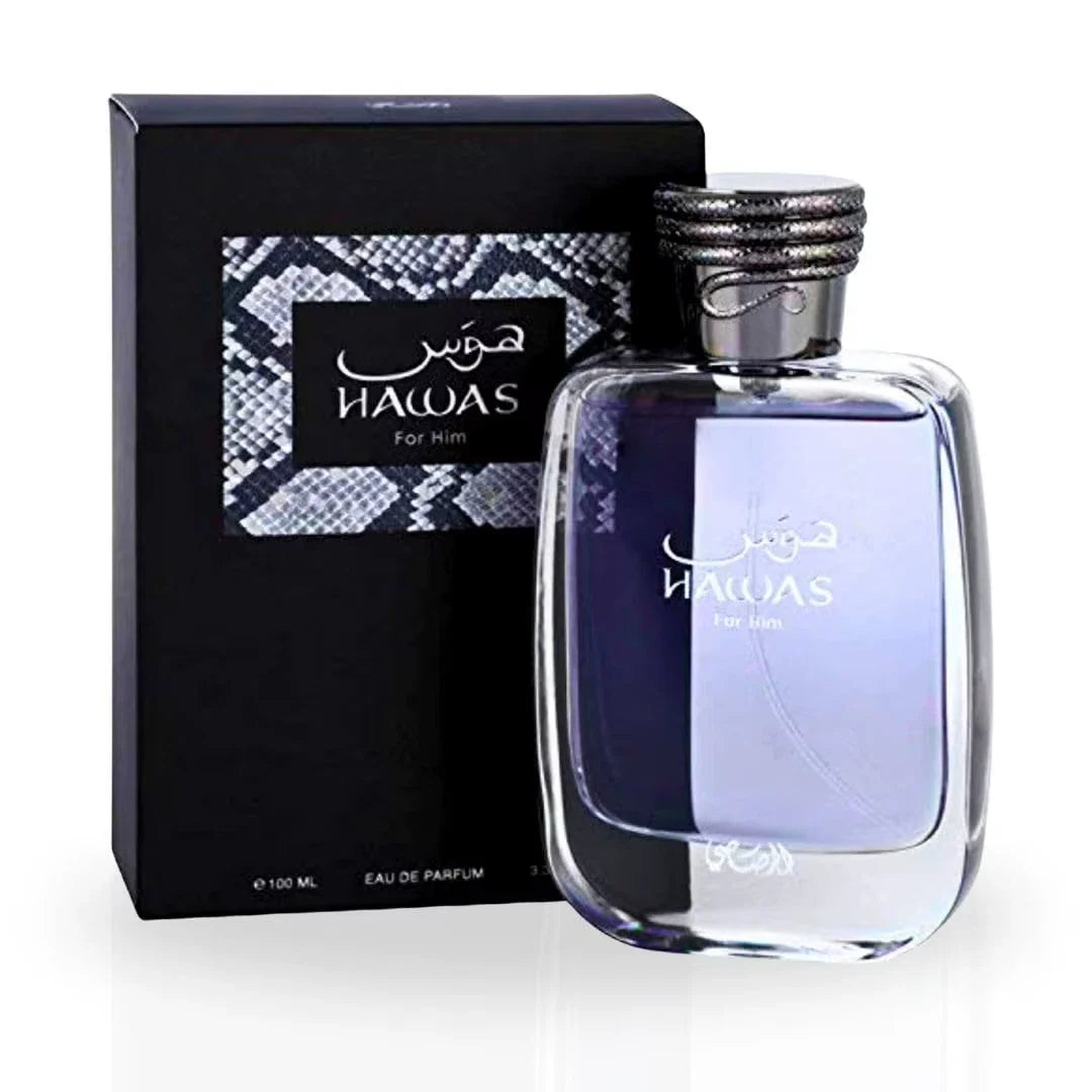Rasasi Hawas For Him Eau De Parfum 100ML Men’s Luxury Fresh Aquatic Perfume | Free USA 3-Day Delivery