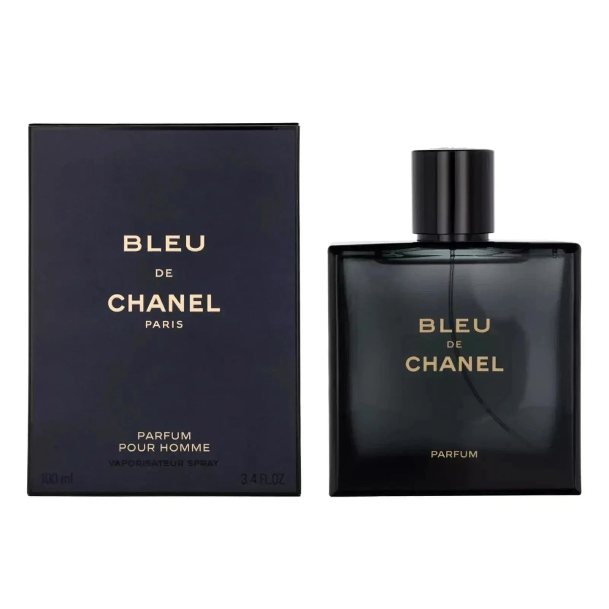 Bleu de Chanel Parfum 3.4 oz Spray by Chanel – Woody Aromatic Intense Men’s Fragrance | Free USA 3-Day Delivery