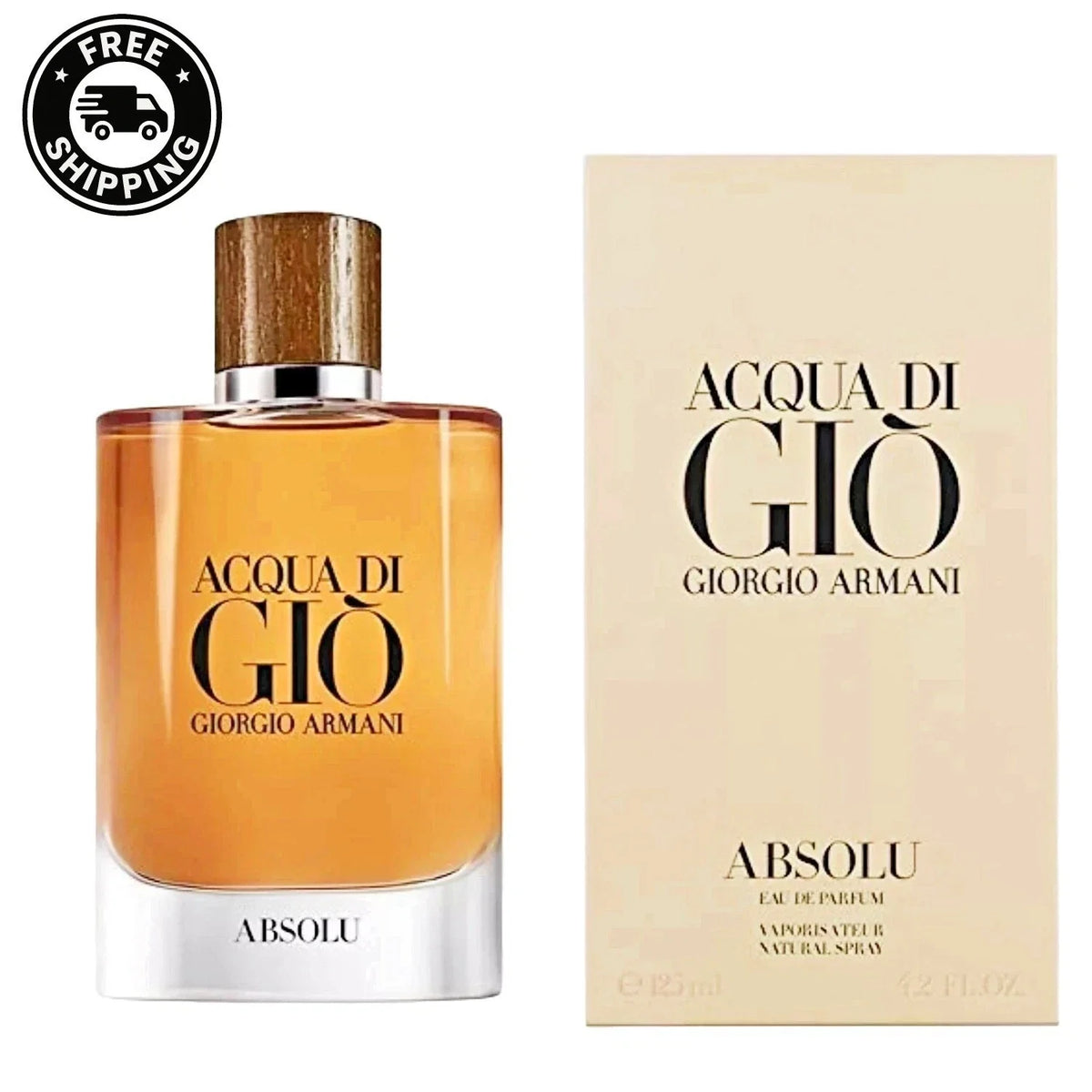 Giorgio Armani Acqua di Giò Absolu EDP for Men – 3.4 oz, 4.2 oz, 6.7 oz | USA