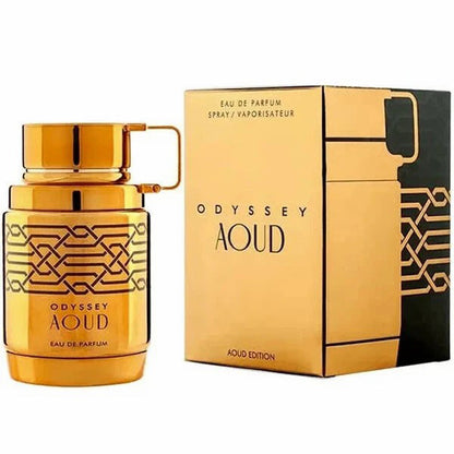 Armaf Odyssey Aoud EDP 100ml | Luxury Oud Men's Perfume | Saffron, Lavender, Nutmeg, Rich Oud & Patchouli | Free Delivery All Over USA