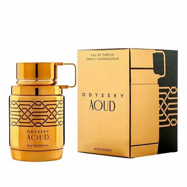Armaf Odyssey Aoud EDP 100ml | Luxury Oud Men's Perfume | Saffron, Lavender, Nutmeg, Rich Oud & Patchouli | Free Delivery All Over USA