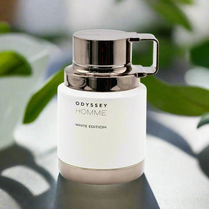 Armaf Odyssey Homme White Edition EDP 100ml | Men's Fresh Aquatic Cologne | Mint, Cardamom, Pineapple, Sage & Amberwood | Free Delivery All Over USA