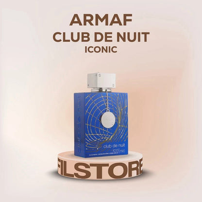 Armaf Club de Nuit Iconic EDP 105ml | Luxury Men's Fresh Woody Perfume | Grapefruit, Mint, Ginger & Sandalwood | Free Delivery All Over USA