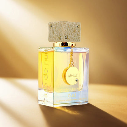 Armaf Club de Nuit Oud EDP 105ml | Luxury Unisex Fruity Oud Perfume | Peach, Pear, Jasmine, Cambodian Oud & Vanilla | Free Delivery All Over USA
