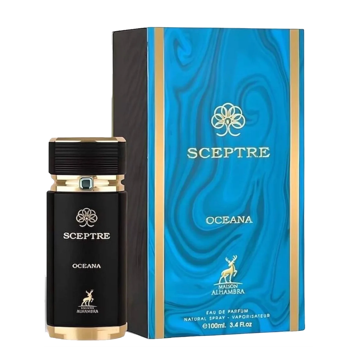Maison Alhambra Sceptre Oceana Eau De Parfum 100ml for Men – Fresh Luxury Fragrance | Free USA 3-Day Delivery