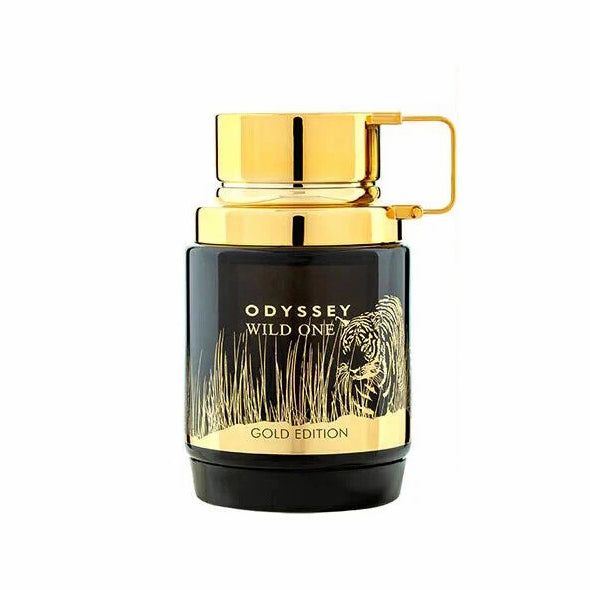 Armaf Odyssey Wild One Gold Edition EDP 100ml | Men's Woody Spicy Cologne | Bergamot, Pepper, Lavender, Sandalwood & Ambroxan | Free Delivery All Over USA