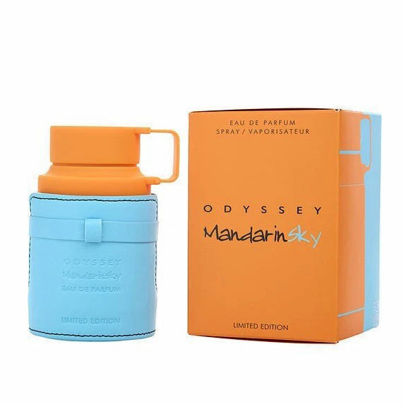 Armaf Odyssey Mandarin Sky EDP 100ml | Men's Citrus Amber Perfume | Mandarin, Saffron, Caramel, Tonka Bean & Ambroxan | Free Delivery All Over USA